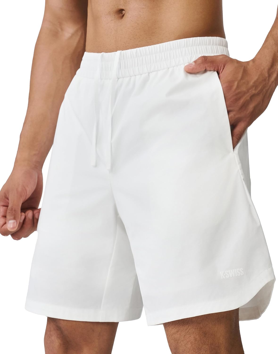 K-Swiss Men's Running Athletic Shorts 8" - Quick Dry Woven Workout Shorts for Gym Tennis Active Sports