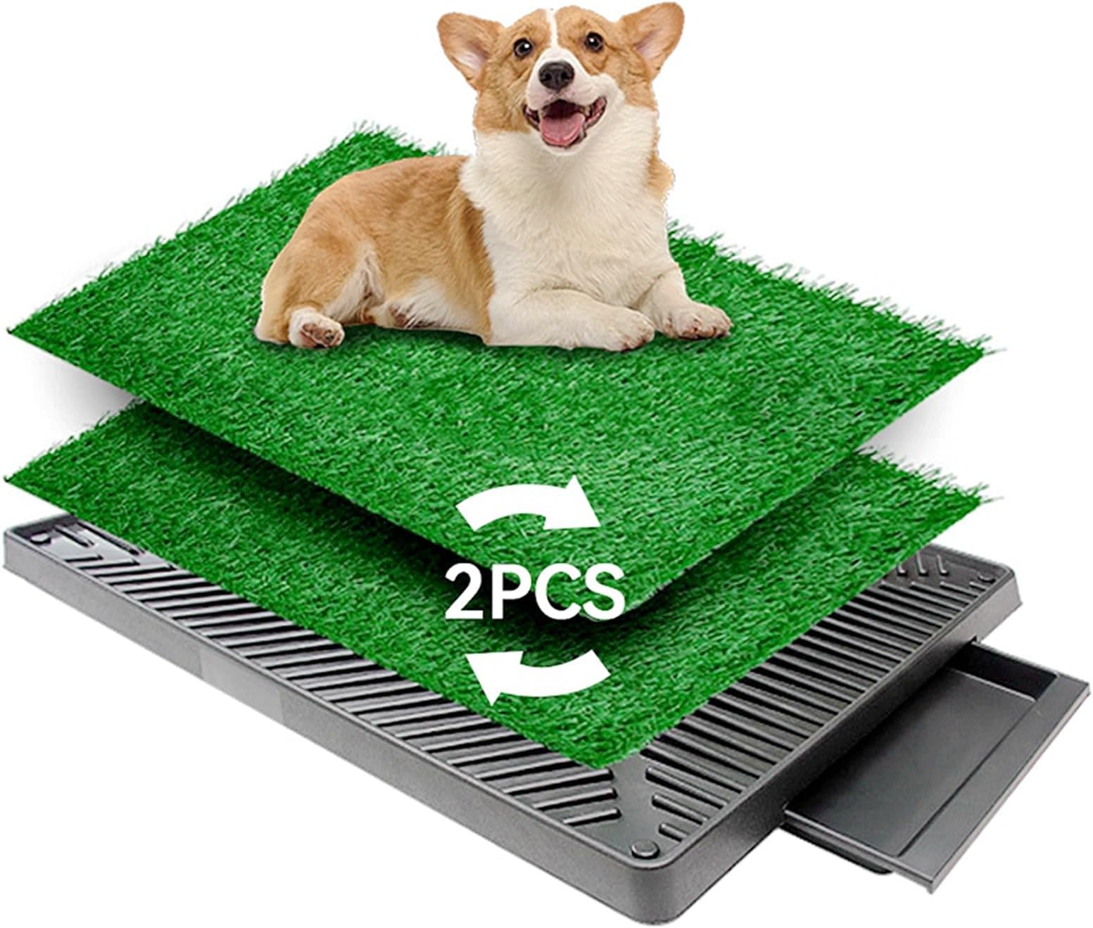 25''x20'' Pet Potty Trainer System with Soft Turf Grass and