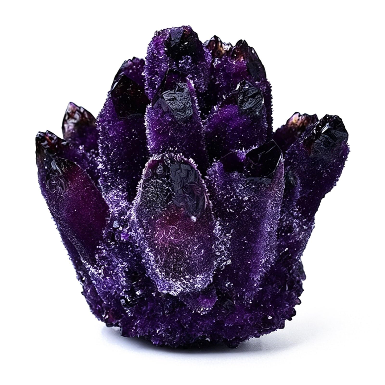 Grappe d'améthyste naturelle violet profond de 800g pour décoration