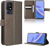 Vista 95 de Case for Honor X7a - Funda de piel sintética con tapa para Honor X7a RKY-LX2, color marrón