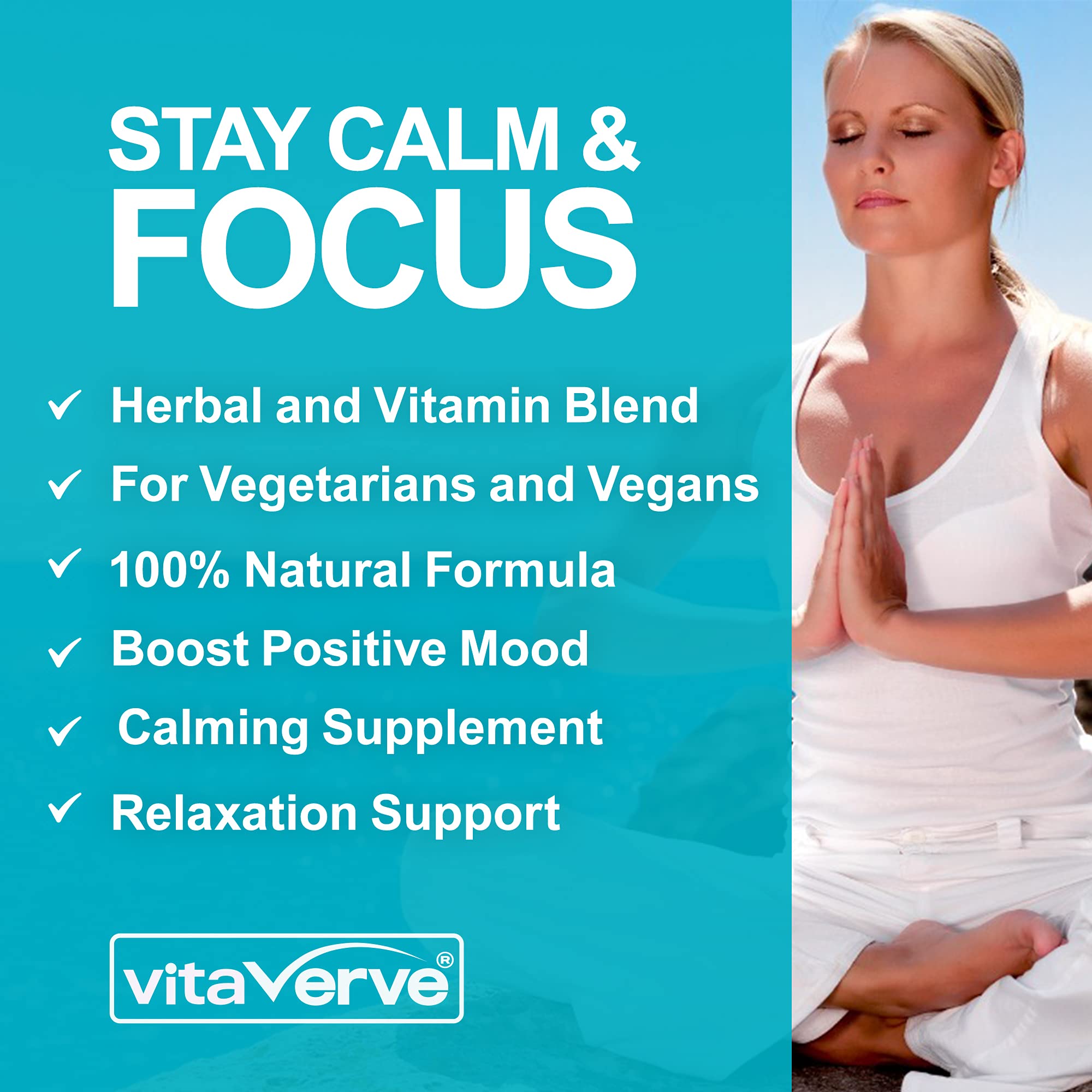 Vita Calm Stress & Anxiety Relief 1000mg Ashwagandha KSM 66 + 700mg