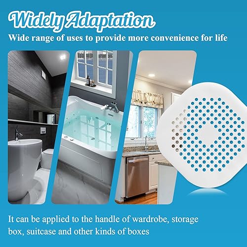 Miniatura 6 de Cubierta de drenaje cuadrada de 5.4 pulgadas, tapón de silicona plana de caucho termoplástico (TPR), para baño, cocina (blanco)