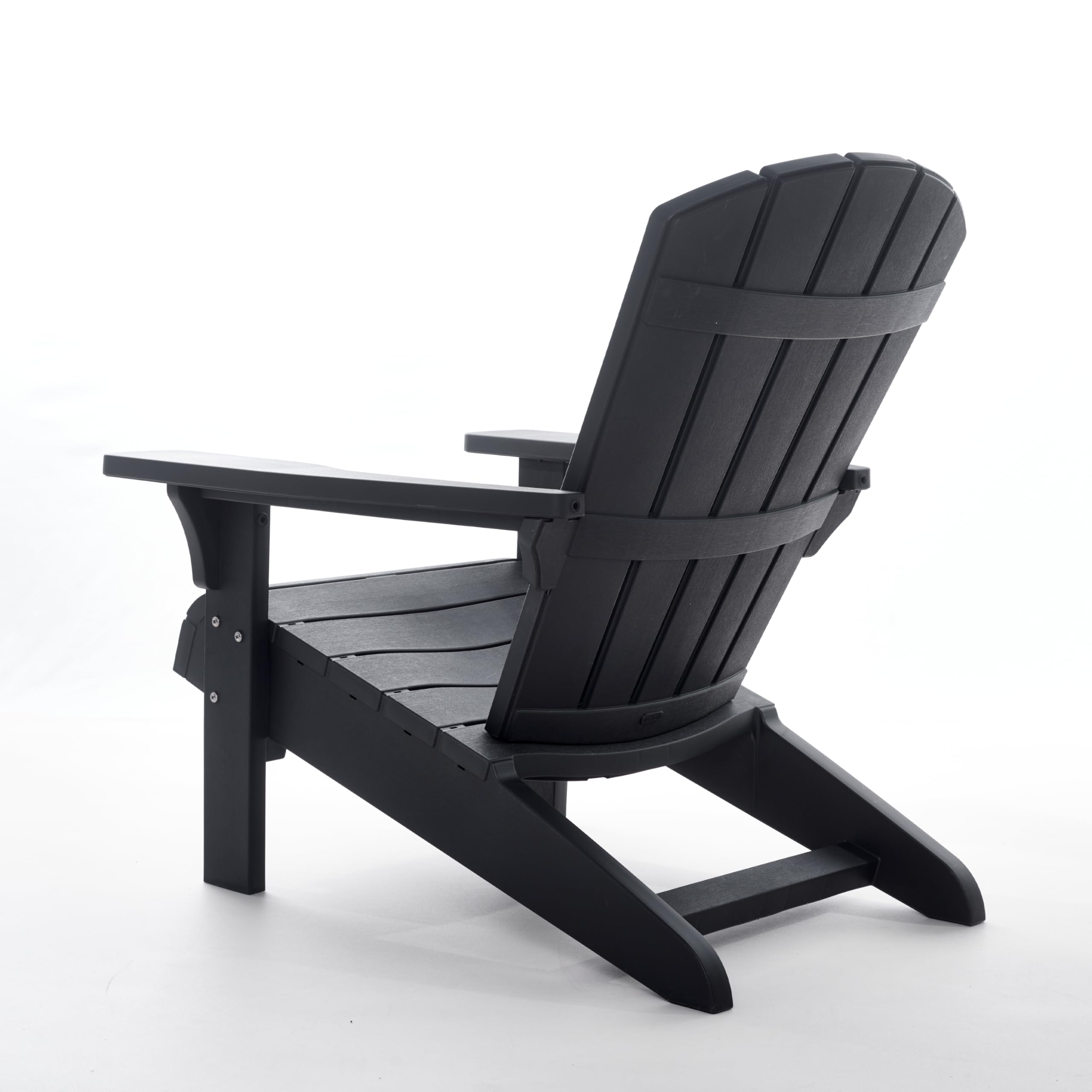 Keter Allibert by Troy Adirondack Chair 17208310a Sedia da Giardino per Esterni, in plastica, Resistente alle intemperie, terrazza e Balcone, Antracite, 93 x 81 x 96,5 cm