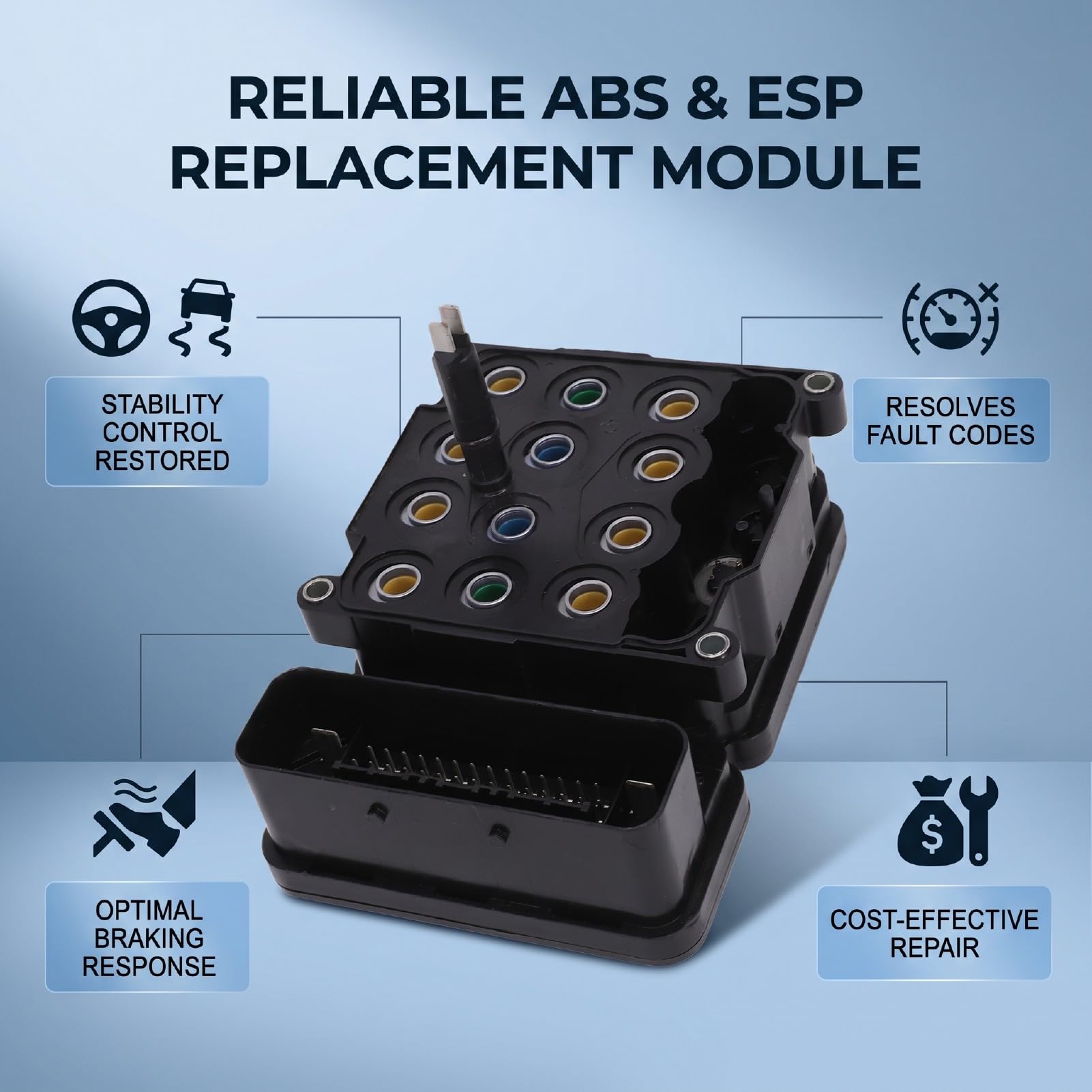 Módulo de Control ABS ESP Múltiples Números OEM 1 Juego | Accesorios de soporte completos, control de señal estable para sistemas de frenos de series de vehículos específicos