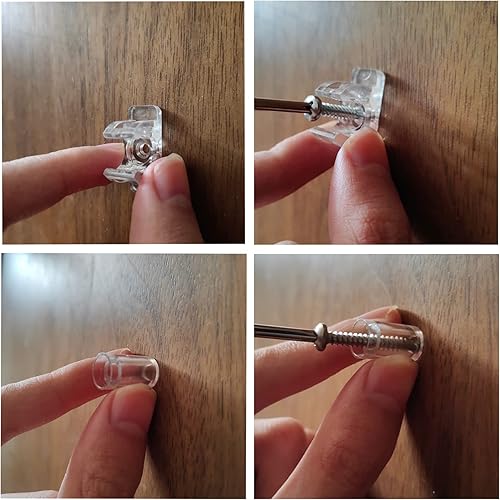 Miniatura 4 de Clips frontales falsos para gabinete, clips frontales falsos para cajones, puntas de fregadero, clips de gabinete delanteros falsos clips para