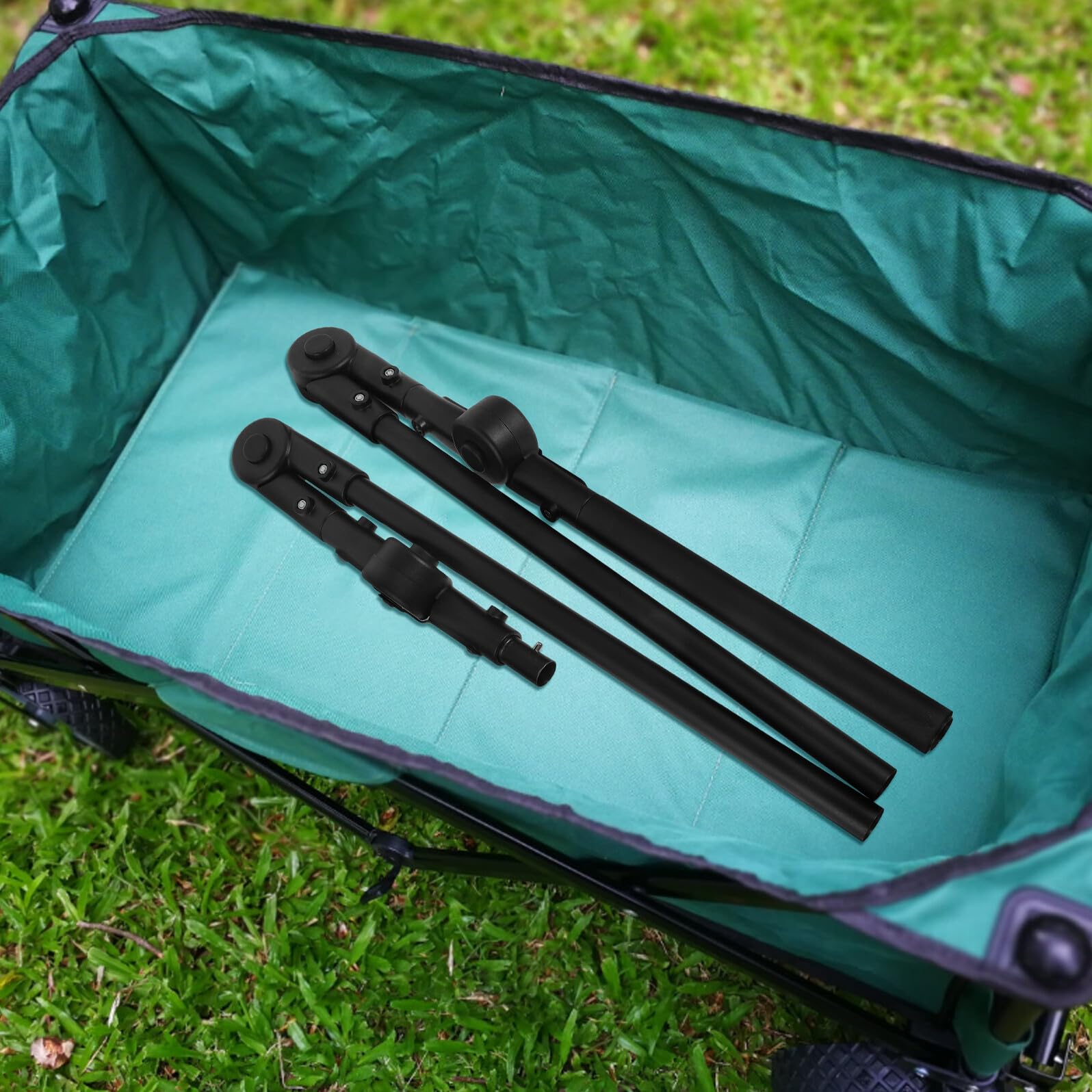 Poignée pliable de rechange pour chariot de camping – Poignée amovible facile à installer – Accessoire multifonction pour pique-nique et remorque d'extérieur