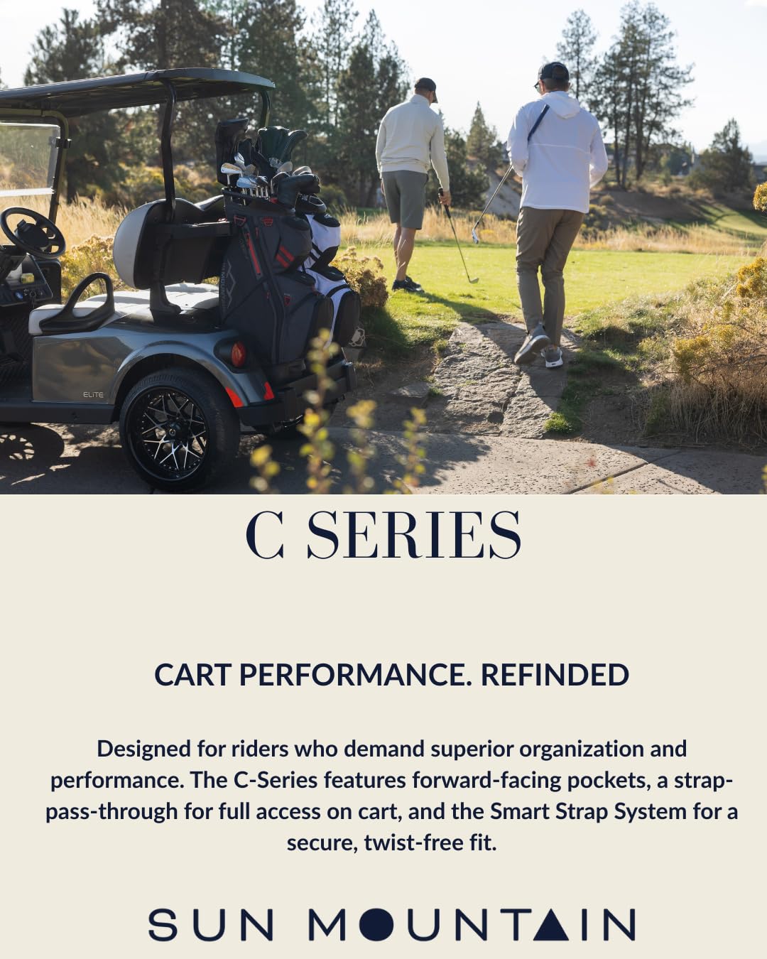 Sun Mountain Bolsa de Golf Ligera C130 para Hombre, 14 vías, Modelo 2025