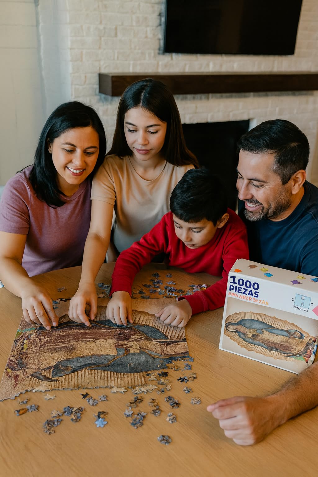 Foto La Virgen de Guadalupe Puzzle Religioso Rompecabezas della Santa Vergine Maria Maria di Guadalupe Puzzle Cattolici Religiosi Ritratto Tradizionale Juan Diego 1000 Pezzi 68,6 x 48,3 cm