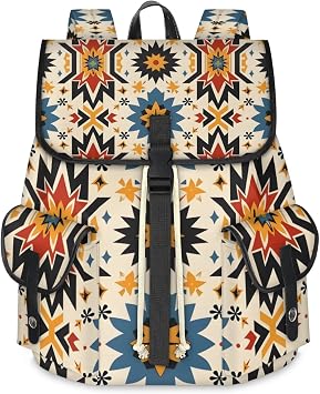 Travel Backpack For Women Men, Secret Aztec Laptop Backpacks Rucksack Large Capacity Vintage Backpack Drawstring Backpack Casual Bookbags Water Resistant Daypack Bags For Outdoor Camping