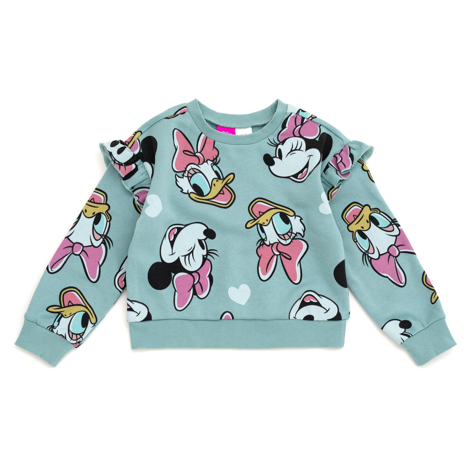 Disney Felpa con cappuccio in pile e leggings a coste, per bambine e ragazzi grandi (2T - 14-16)