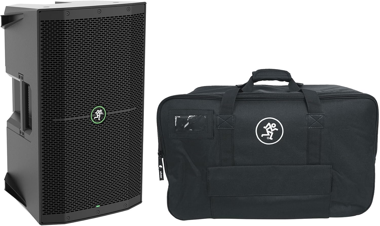 Audiosavings Bundle: Mackie Thump210 10" 1400w Compact Powered DJ PA Speaker w/Feedback Eliminator Bundle with Mackie Thump 10 inch Bag Carry Case for Thump210/Thump210XT Speakers (2 Items)