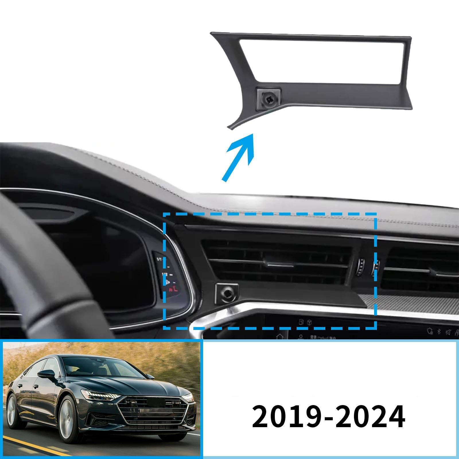 Uchwyt Samochodowy na Telefon dla Audi A6 RS6 S6 2019-2024, uchwyt samochodowy na telefon komórkowy, stojak na nawigację GPS (ładowanie)