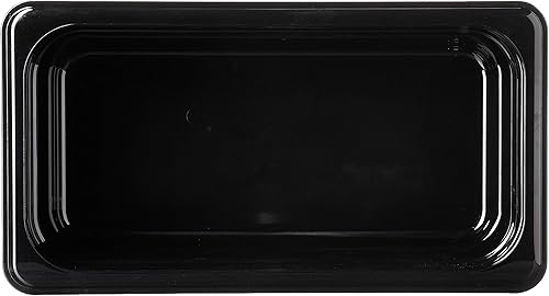 Miniatura 2 de Cambro Camwear h-pans? 1/3 Tamaño Negro polysulfone Alto Calor Alimentos Pan – 4" D