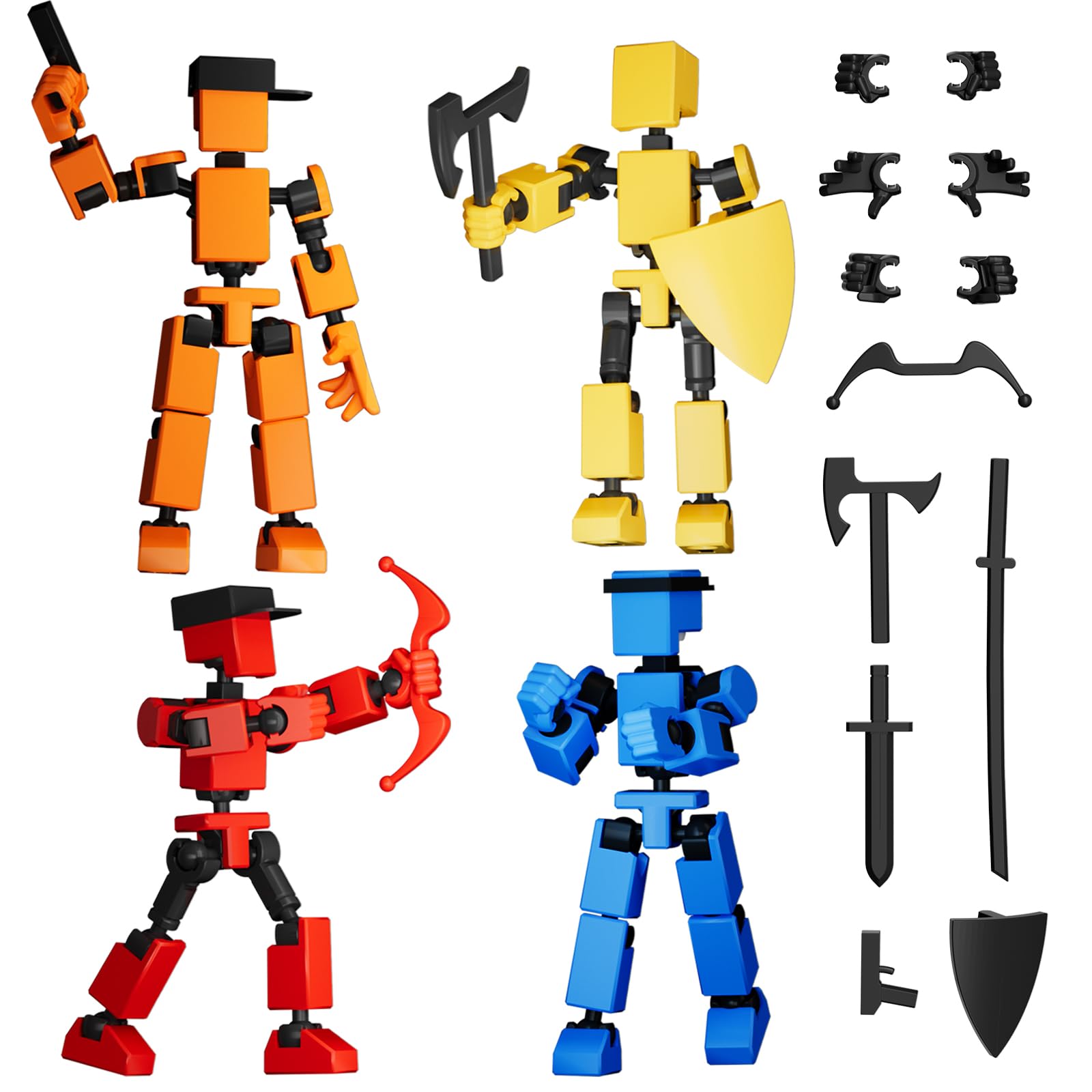 Amazon.com: 4PCS Mini Titan T-13 Action Figures Set, Assembly