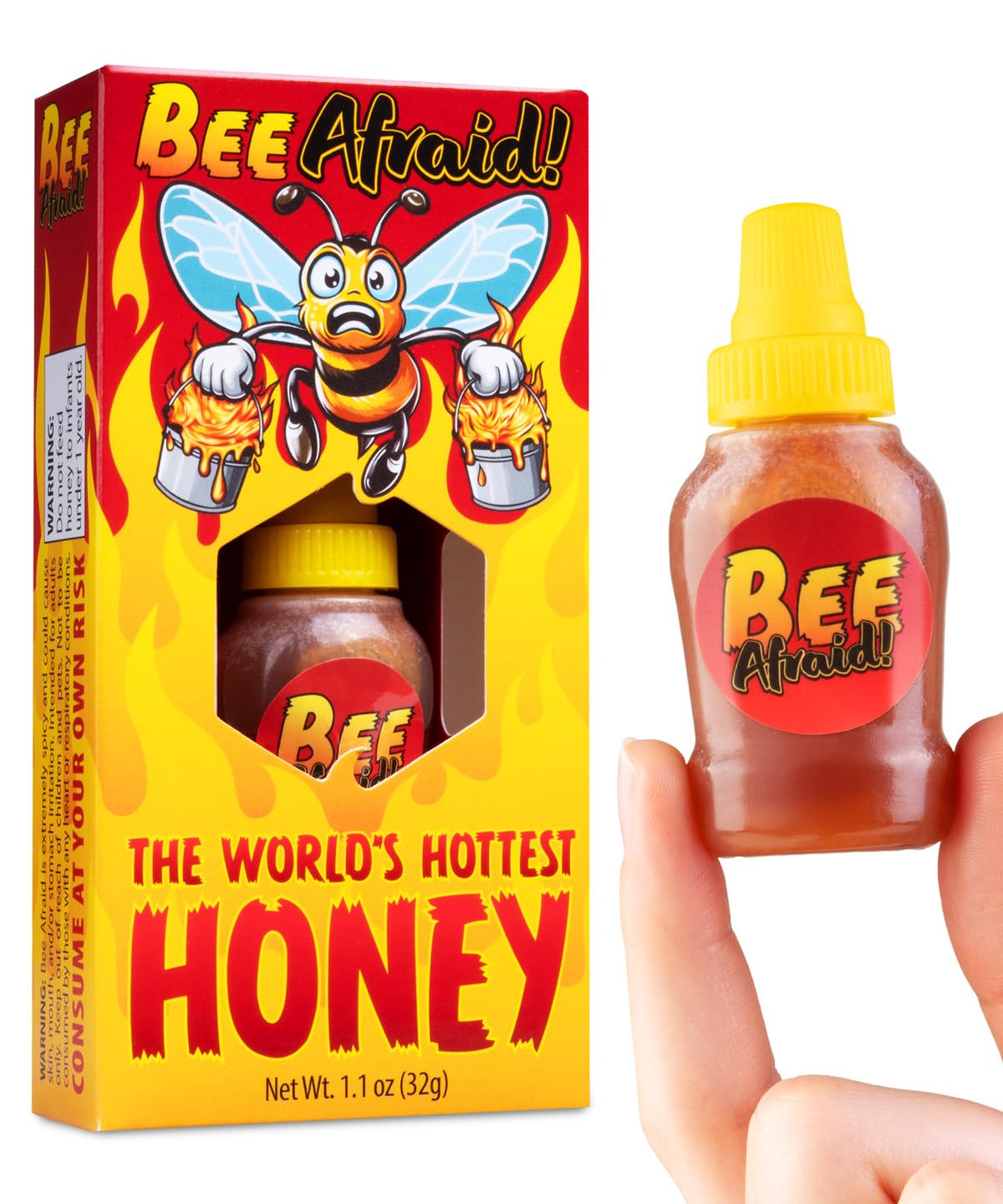 Amazon.com : Bee Afraid: The World's Hottest Honey – Infused with
