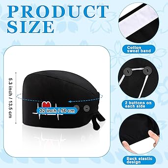 2 Pack Working Caps With Button And Sweatband, Adjustable Working Hats For Men Platypus Duckbill - View #9