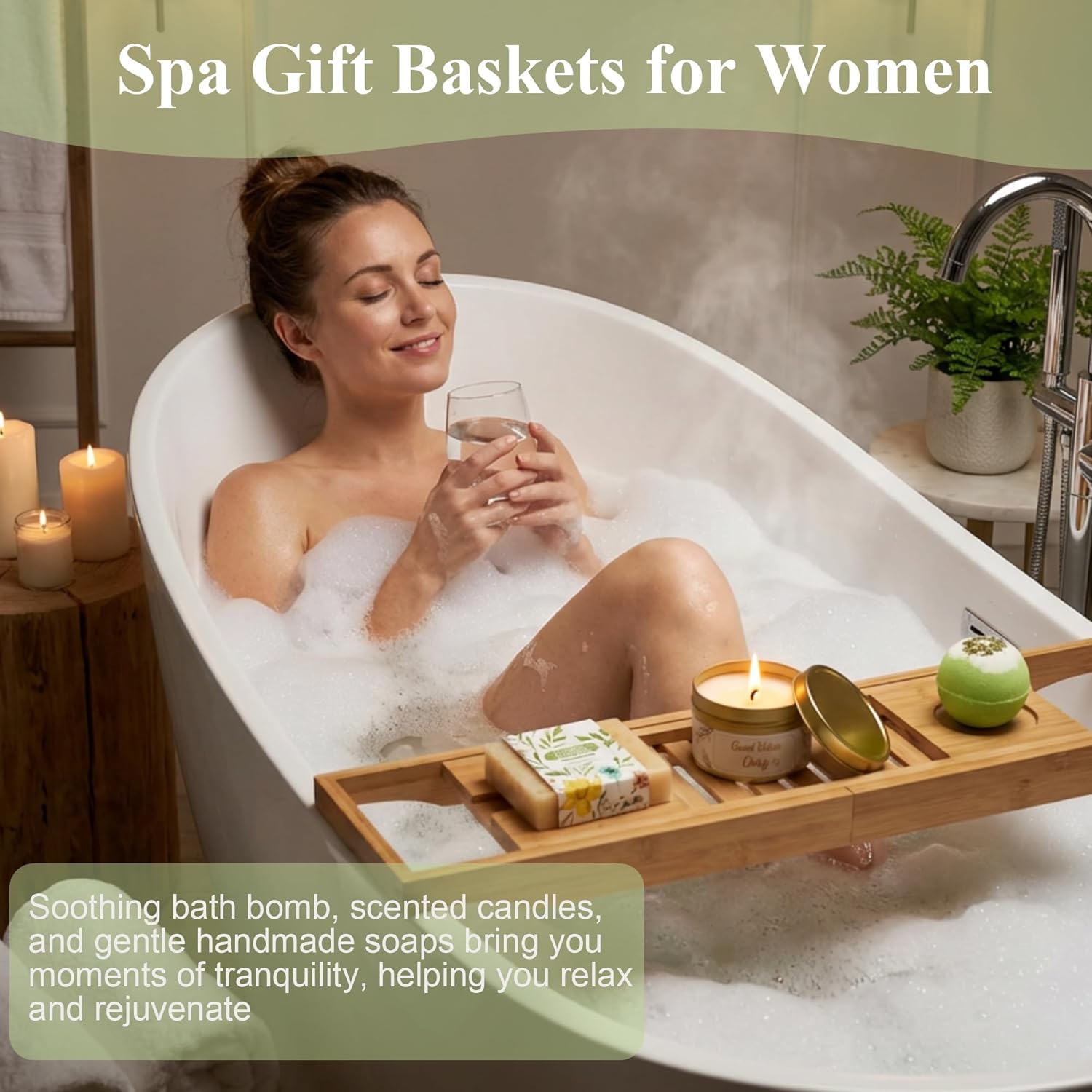 Self Care Gift Baskets for Women, Get Well Soon Spa Care Package After Surgery Inspirational Thinking of You Sympathy Gifts Basket, Unique Gifts for Birthday Christmas Valentines Day Mothers Day - Image 3