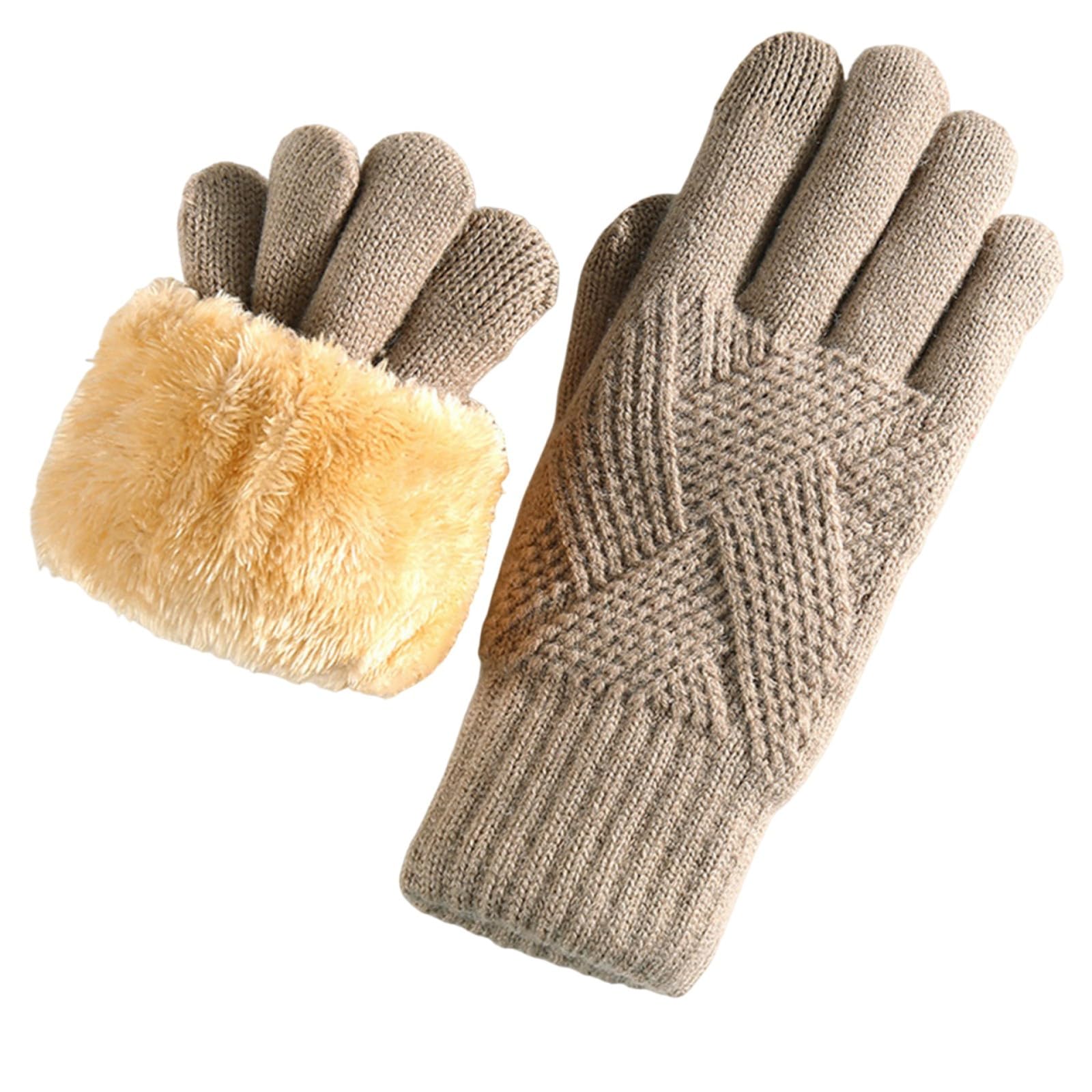 Women's Winter Touch Screen Texting Phone Windproof Gloves Fleece Lined Thick Warm Gloves Cold Weather Clothes