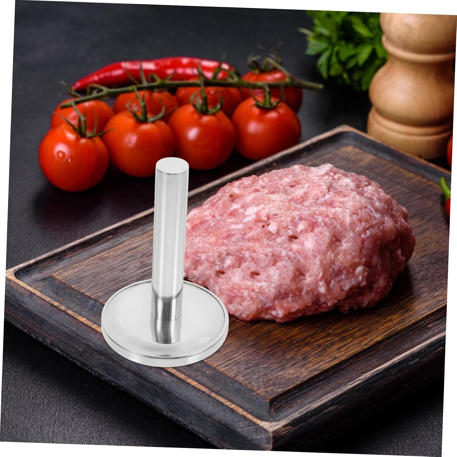 Meat Loosening Hammer Chicken Meat Tenderizer Mallet Hammer Meat Press for Cooking Potato Masher Meat Mallet Pounder Meat Smasher for Ground Beef Meat Hammer Stainless Steel Silver