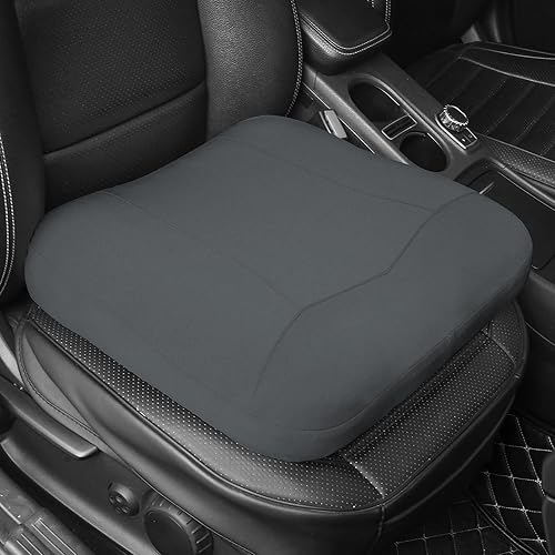 Miniatura 2 de Cojines de asiento de automóvil para conducir, asiento elevado grande de 19 x 17 pulgadas para adultos, asiento elevado de automóvil de 3.5 pulgadas