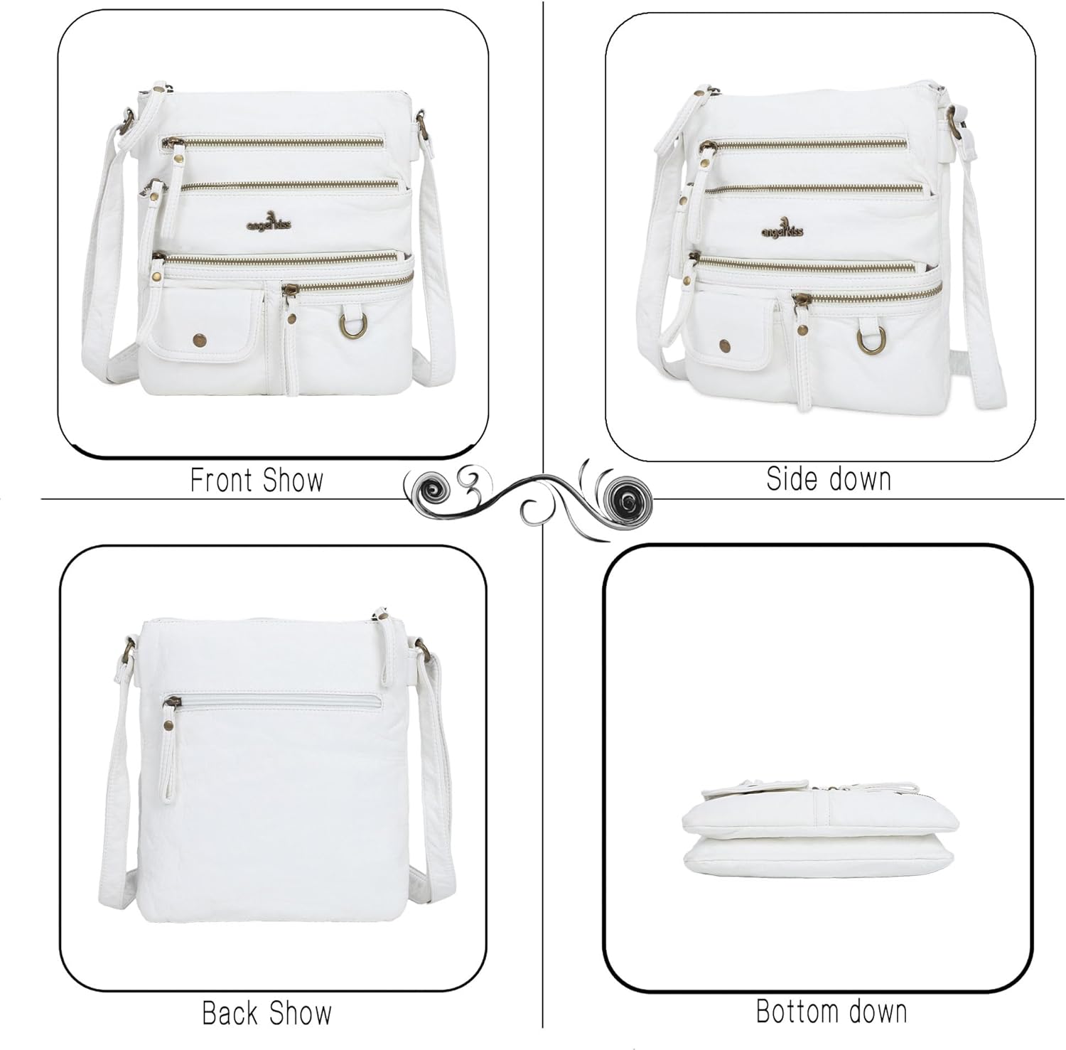 Angel Kiss Small Shoulder Bag for Women Crossbody Purses and Handbags Multi Pockets Hobo Bags - Image 4