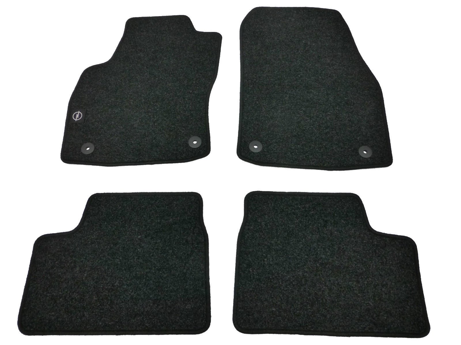 Opel 9097858 Fine Rib - Juego de Alfombrillas (para Opel Astra H desde 2004, 4 unidades)