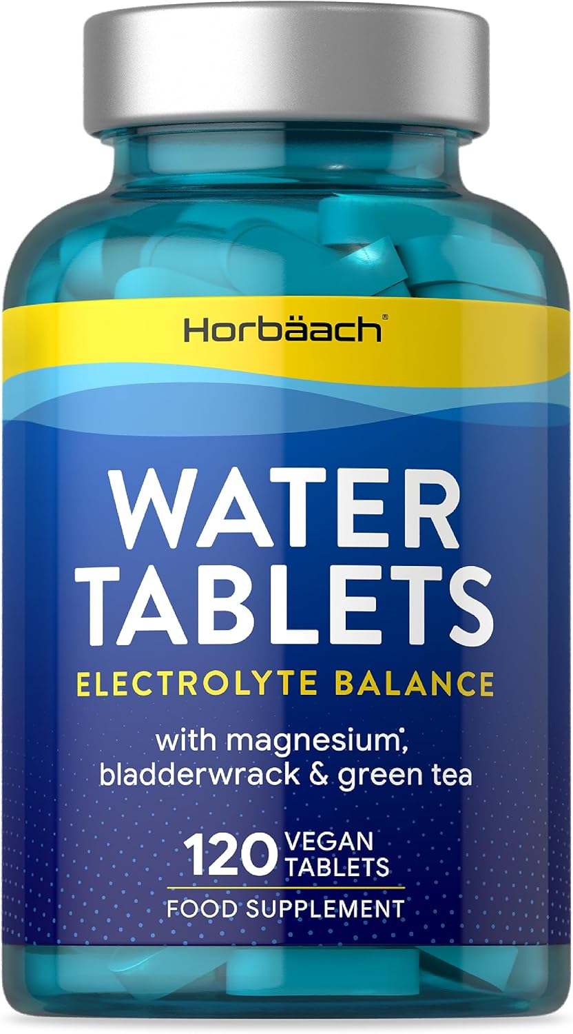 Water Tablets 120 Count Electrolyte Balance for Women and Men