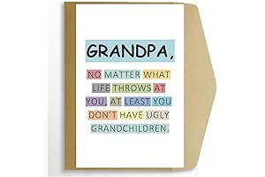 Funny Father's Day Card for Grandpa from Grandkids: Hilarious Card for Granddad's Birthday