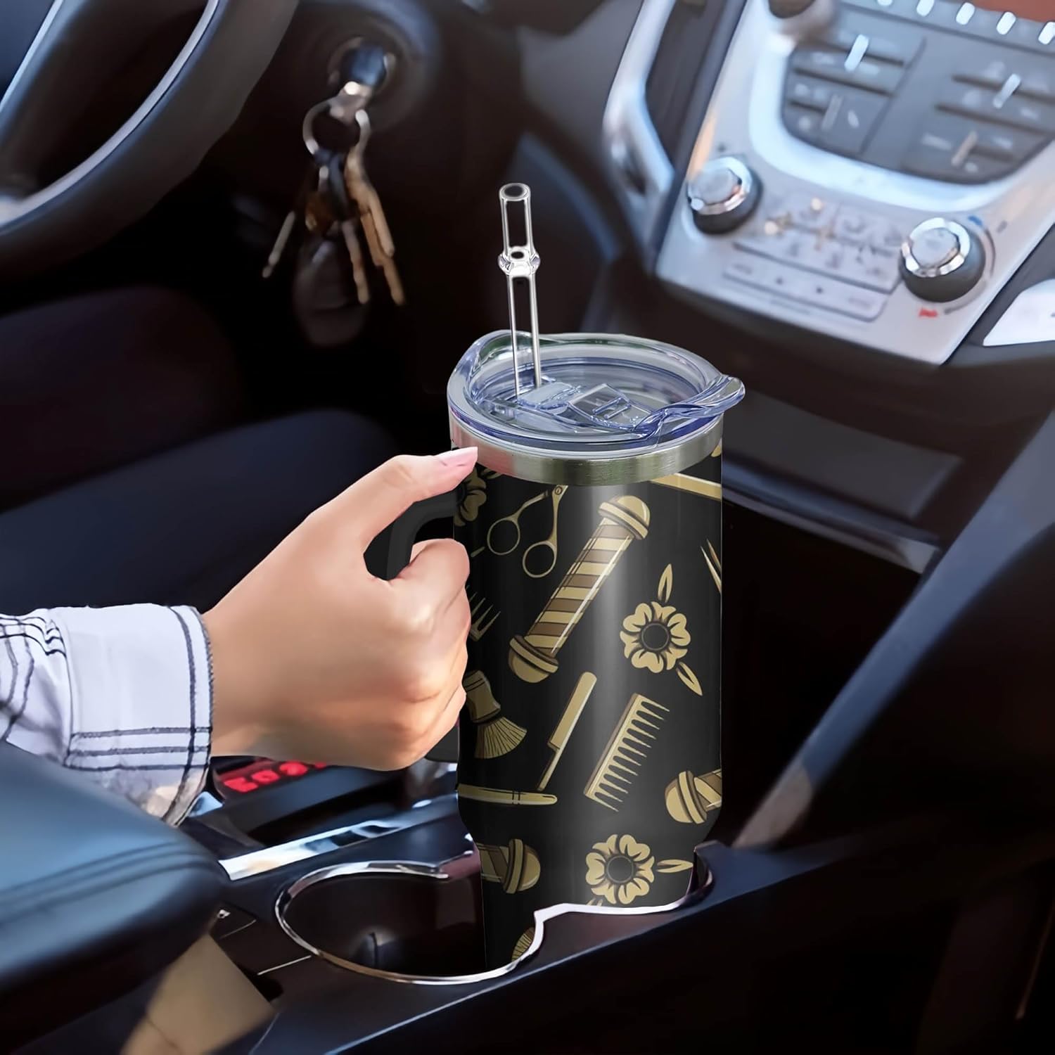 40oz Hair Stylist Gifts Hairstylist Tumbler with Handle for Female Women, Stainless Steel Insulated Cup, Coffee Mug Water Bottle for Hairdresser Cosmetology Salon Owner Beautician - Image 6