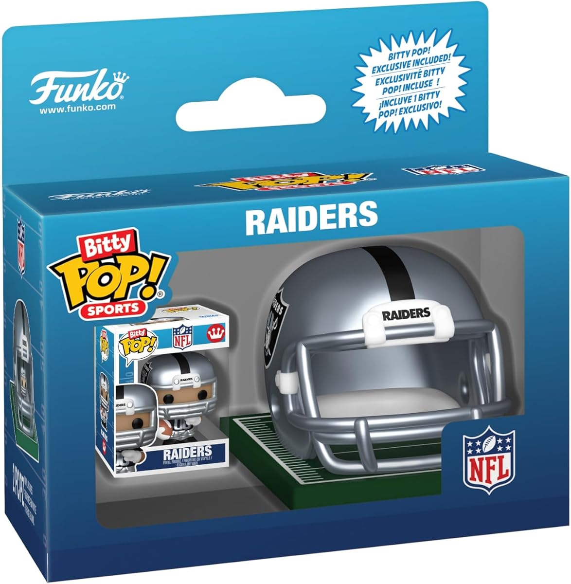 Bitty POP! Helmets: NFL Raiders | Official Merch - Collectable Toy - Birthday Gift Idea for Fans and Collectors