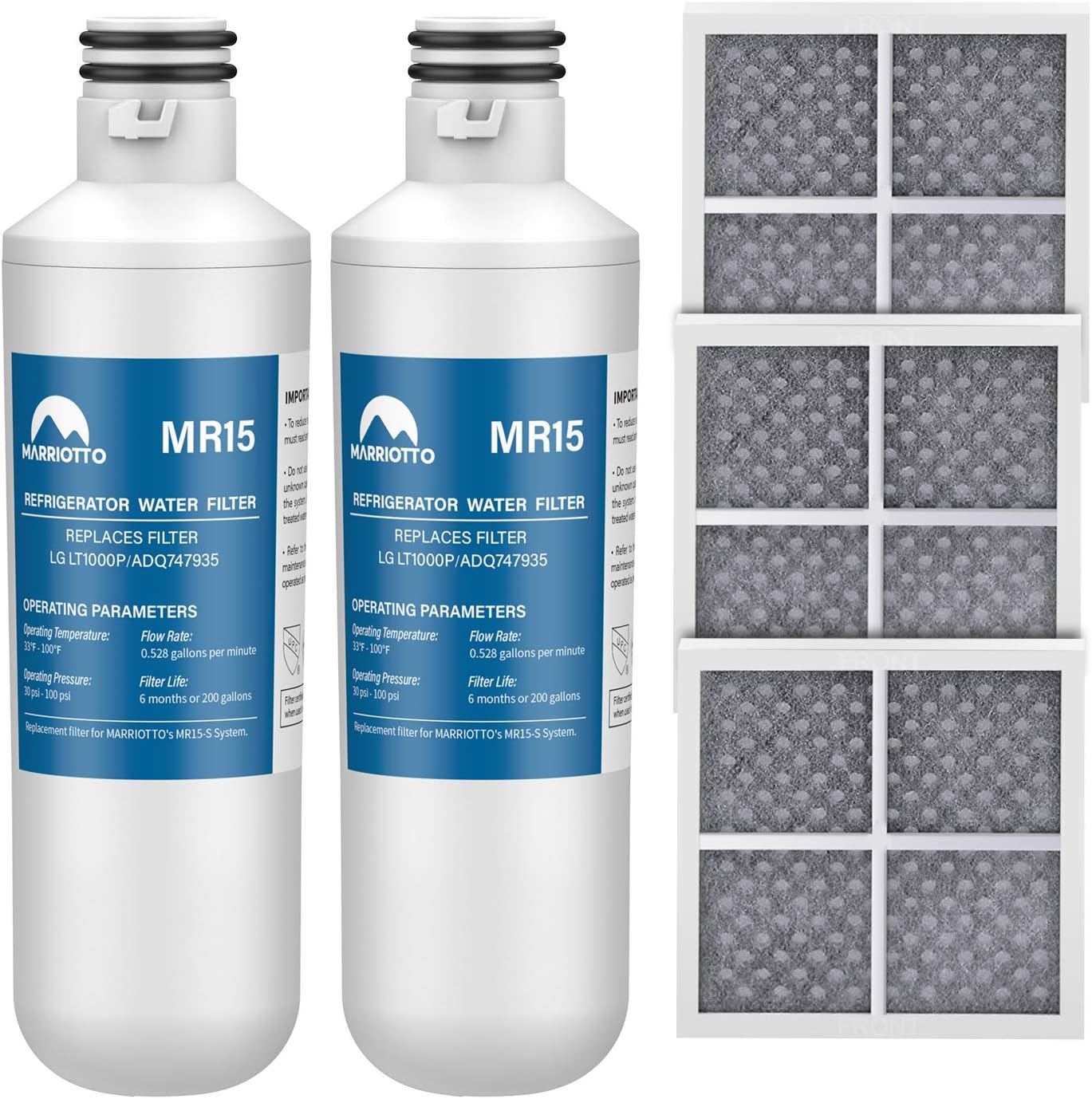 MARRIOTTO Water Filter LT1000PC Replacement for Refrigerator and LT120F