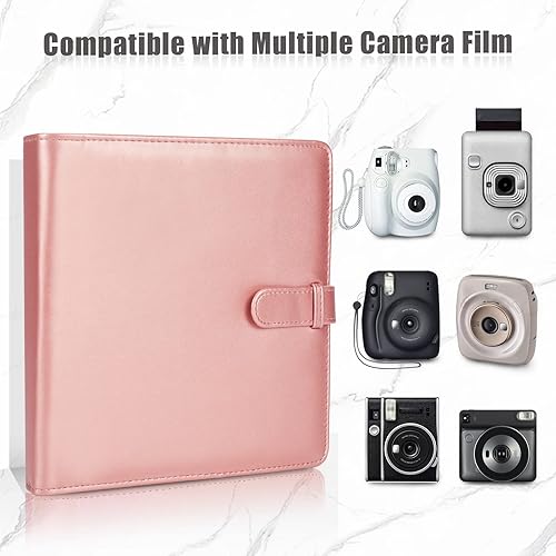 Miniatura 9 de Phetium Álbum de fotos de 256 bolsillos para Fujifilm Instax Mini, Instax Square, cámara Polaroid, libro de álbumes para cámaras instantáneas Mini