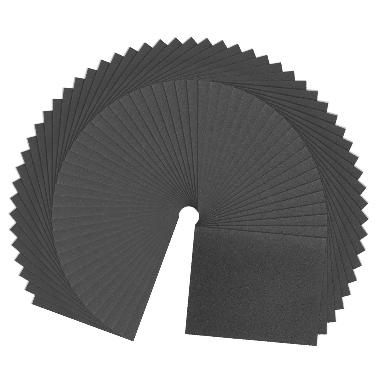 QUARKZMAN 100pcs Papier De Verre Grain 1200 9 x 11 Pouces Dos C En Carbure De Silicium Abrasif Feuilles De Ponçage Humide Sec Pour Finition Bois, Ponçage Métal, Polissage Automobile