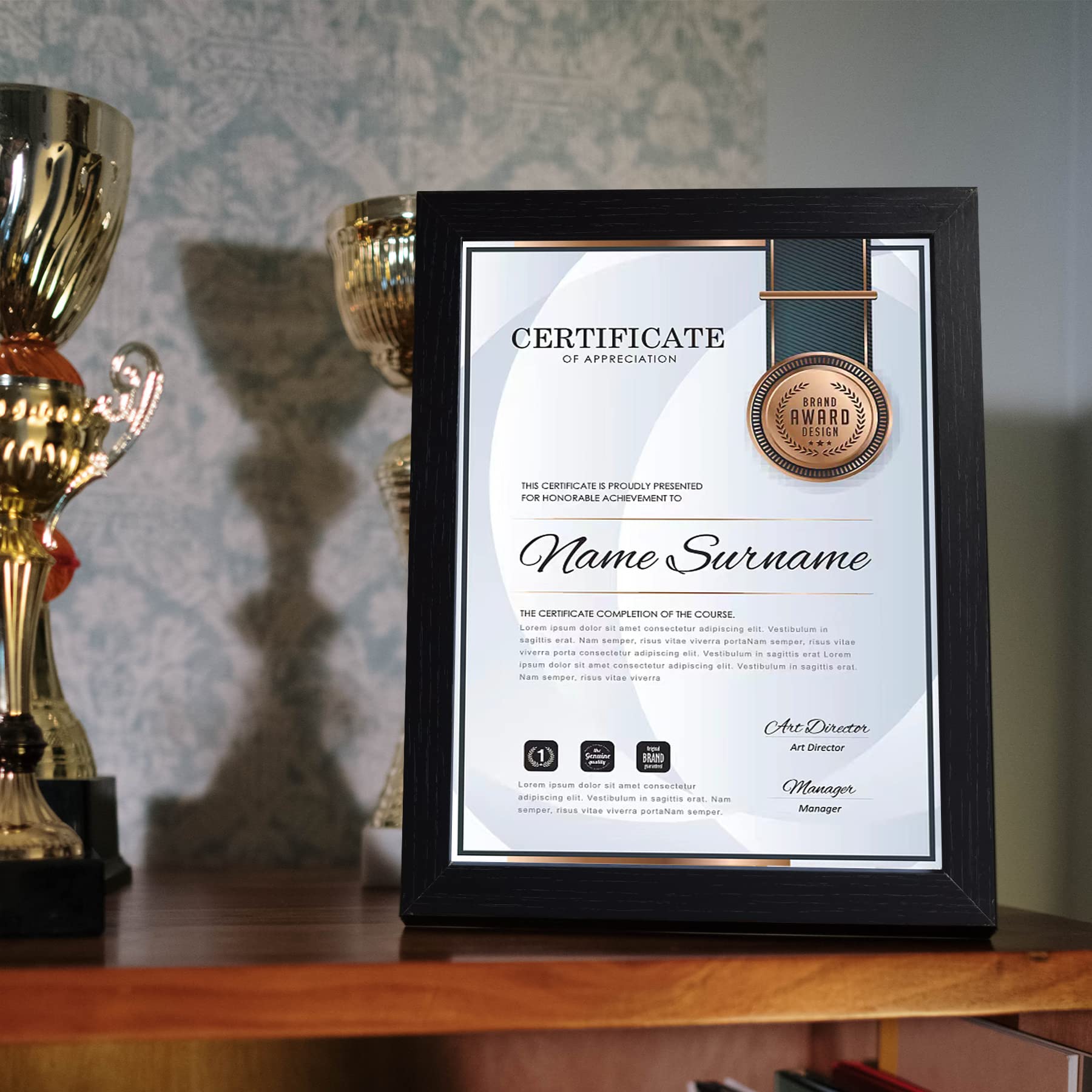 Marco De Documento De Certificado De 8.5 X 11 Diploma P... | Cuotas sin Marco De Documento De Certificado De 8.5 X 11 Diploma P... | Cuotas sin