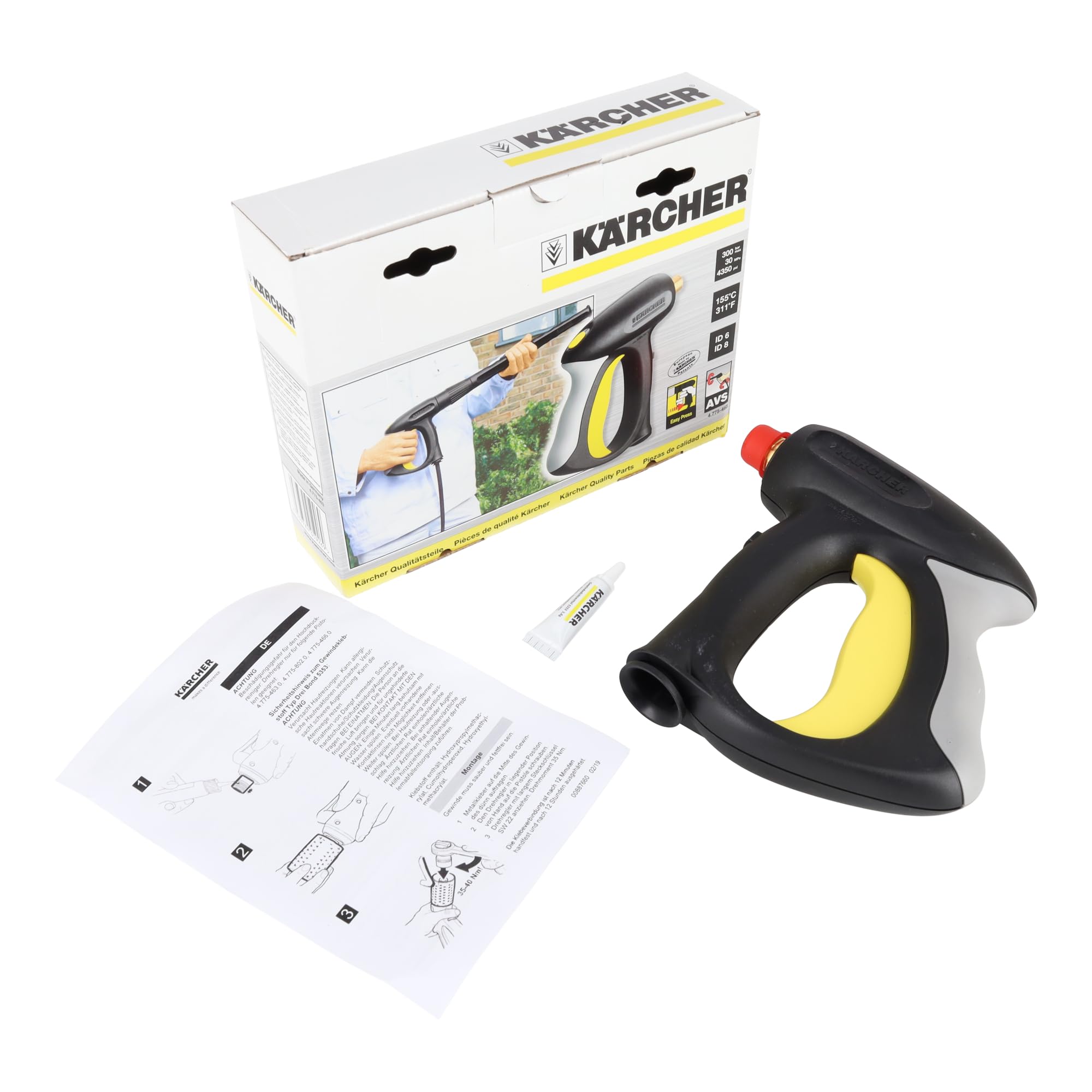 sparefixd Pistola de gatillo de alta presión de fácil presión para adaptarse a la lavadora a presión Karcher