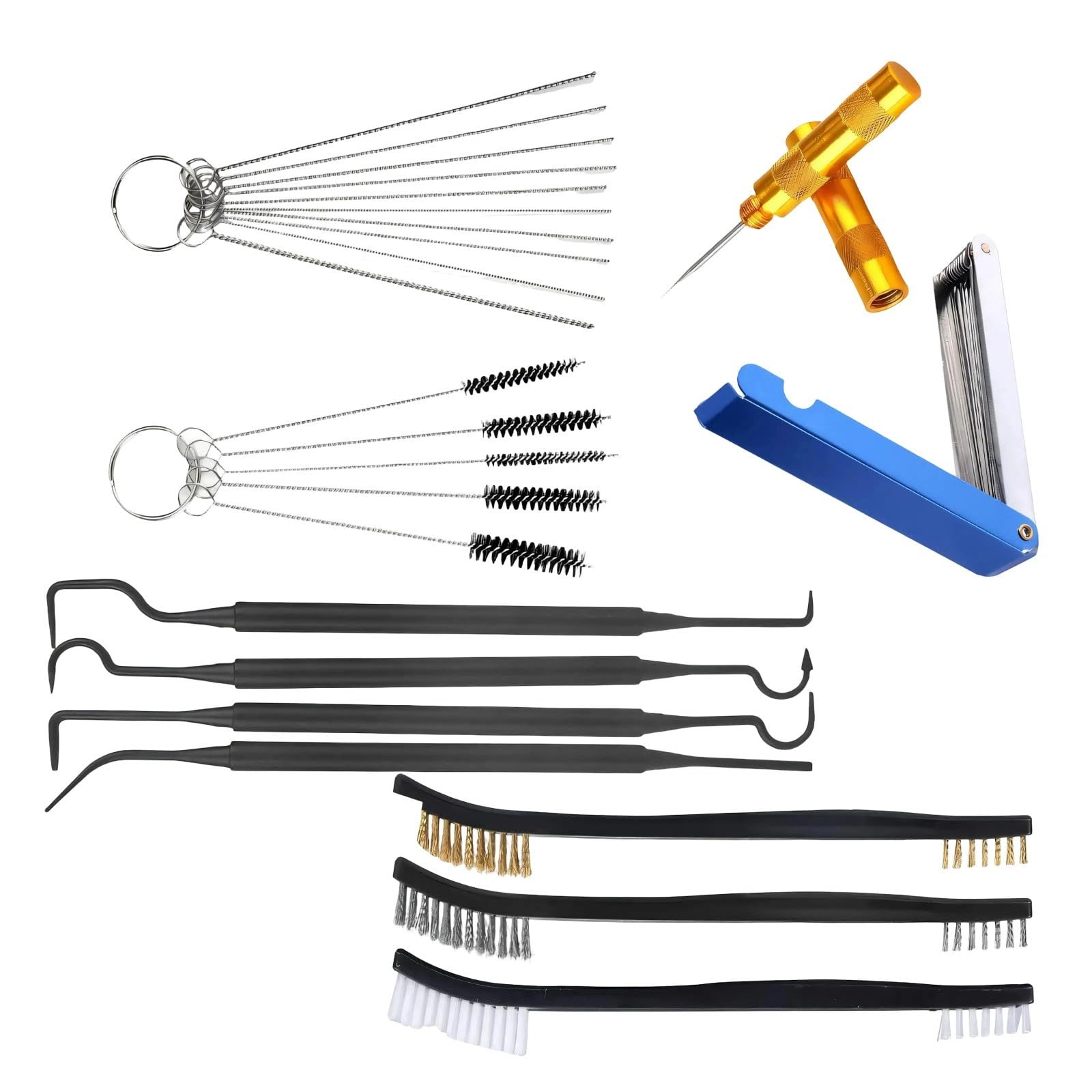 Elnwnnkc A Duty Nylon Bristle Tube Brush Cleaner Kits For Carbon Deposits Nd Rust Carburetor Cleaner Tool Set Industrial Use Brush Tool Kits