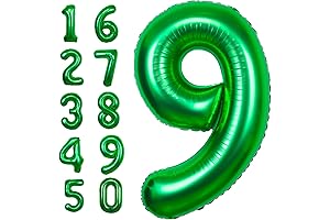 40 Inch Giant Green Number 9 Balloon: A Monumental Celebration for Birthdays and Anniversaries