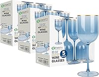 Vista 27 de PARTY BARGAINS Copas de vino de plástico desechables de 12 onzas, resistentes a las roturas, sin BPA, para bodas, eventos y entretenimiento al aire