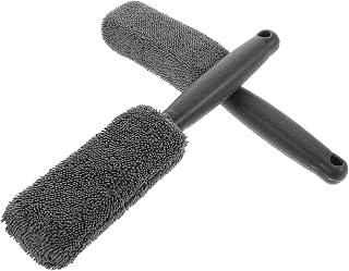Microfiber Tire Brush with Extended Handle 2pcs for Car Detailing