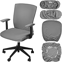 Vista 13 de Tallew Juego de 4 Fundas para Silla de Oficina, Fundas Universales Elásticas para Computadora, Fundas Protectoras Estirasbles para Asiento de Silla