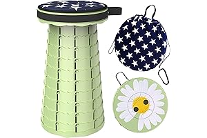 ALEVMOOM Upgraded Telescoping Stool with Cushion for Adults