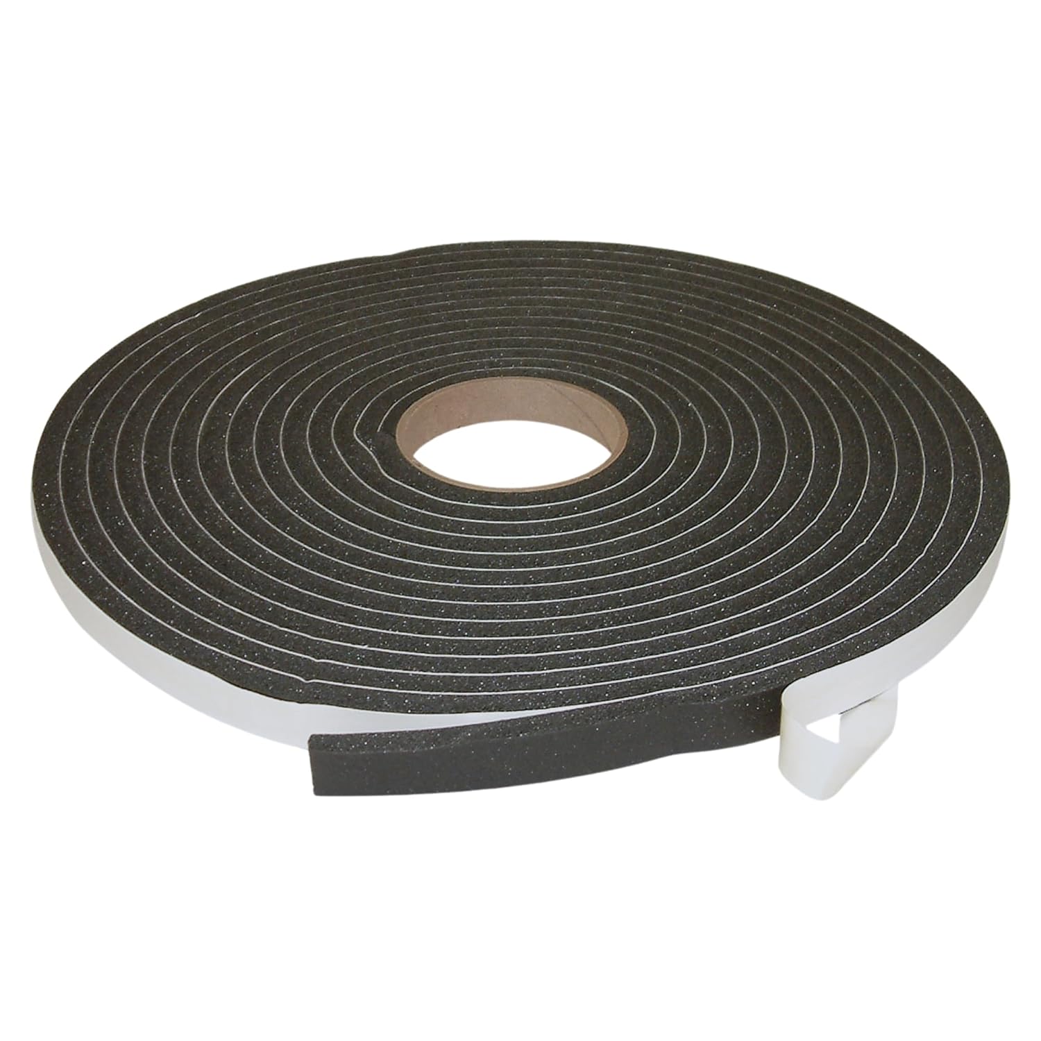 J.V. Converting JVCC SCF-01 Low-Density Single-Sided PVC Foam Tape Closed Cell, 3/4 in. x 30 ft. x 3/8 in. Thick (Black)