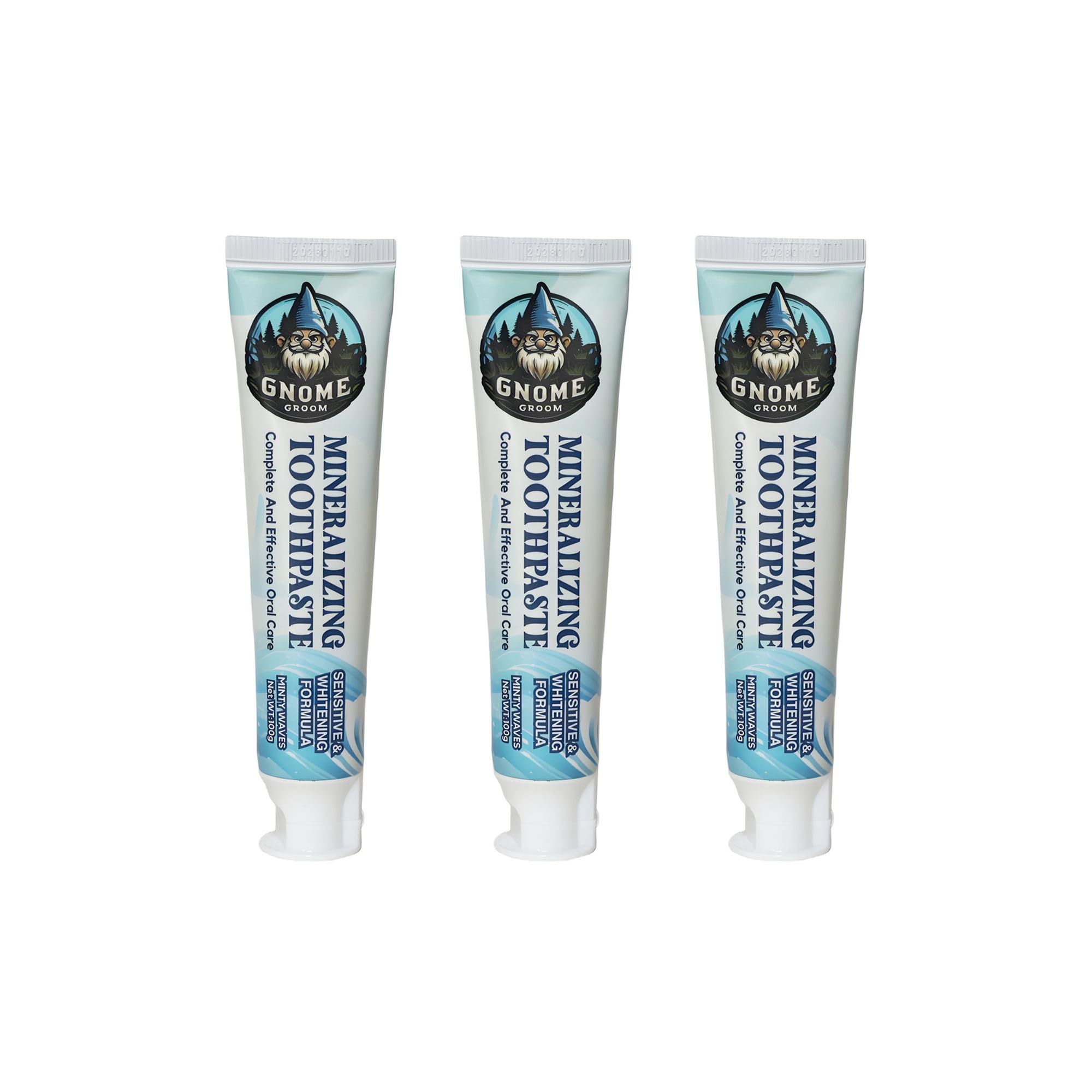 Gnome Groom Mineralizing Toothpaste Sensitive Whitening Formula SLS-Free Fluoride-Free 10 Hydroxyapatite Sea Salt Xylitol All Ages 3