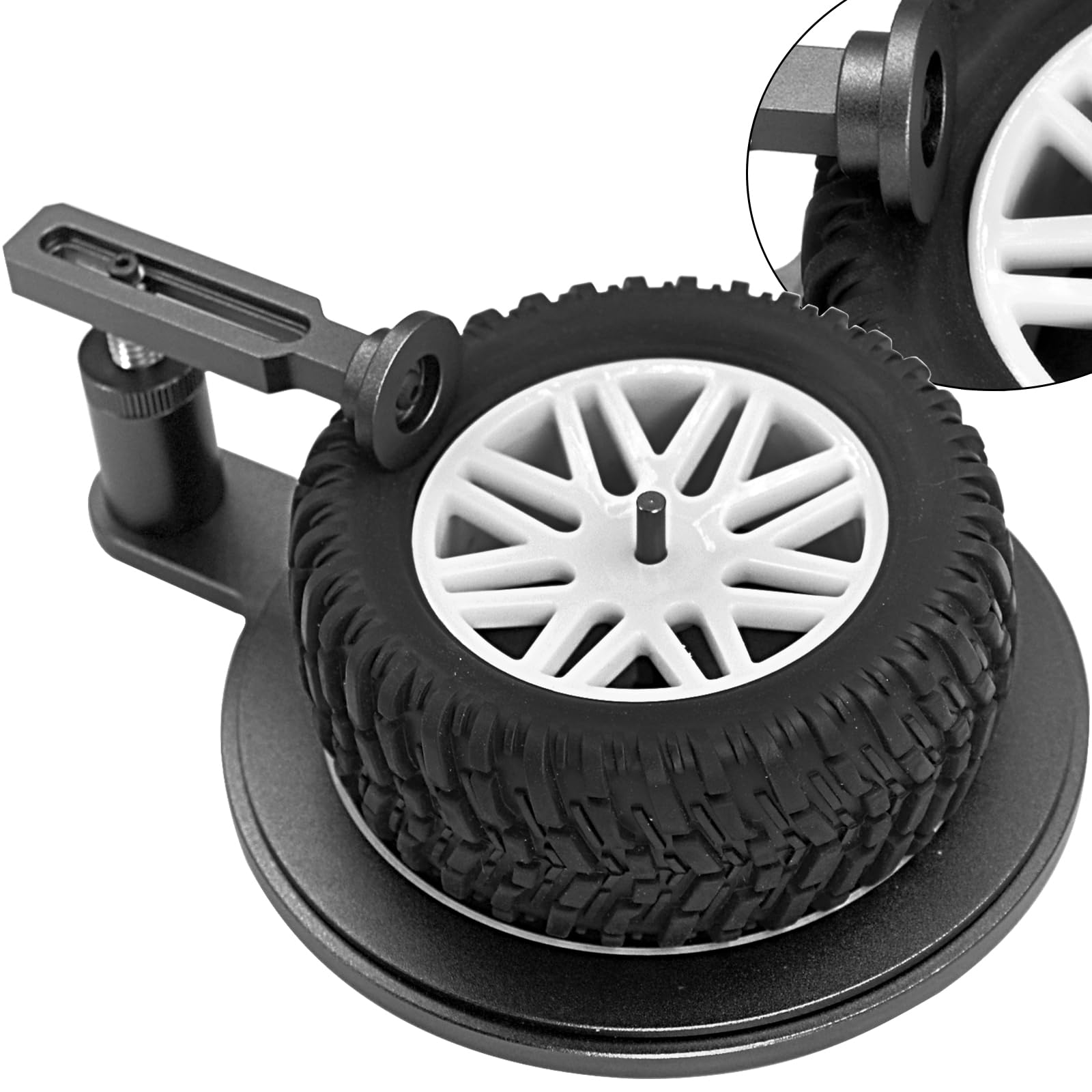 Strumento di supporto per cemento per pneumatici RC per auto, colla per montaggio pneumatici in gomma per 1/8 1/10 1/12 1/16 1/18 RC auto parti di aggiornamento adesivo per pneumatici multifunzione