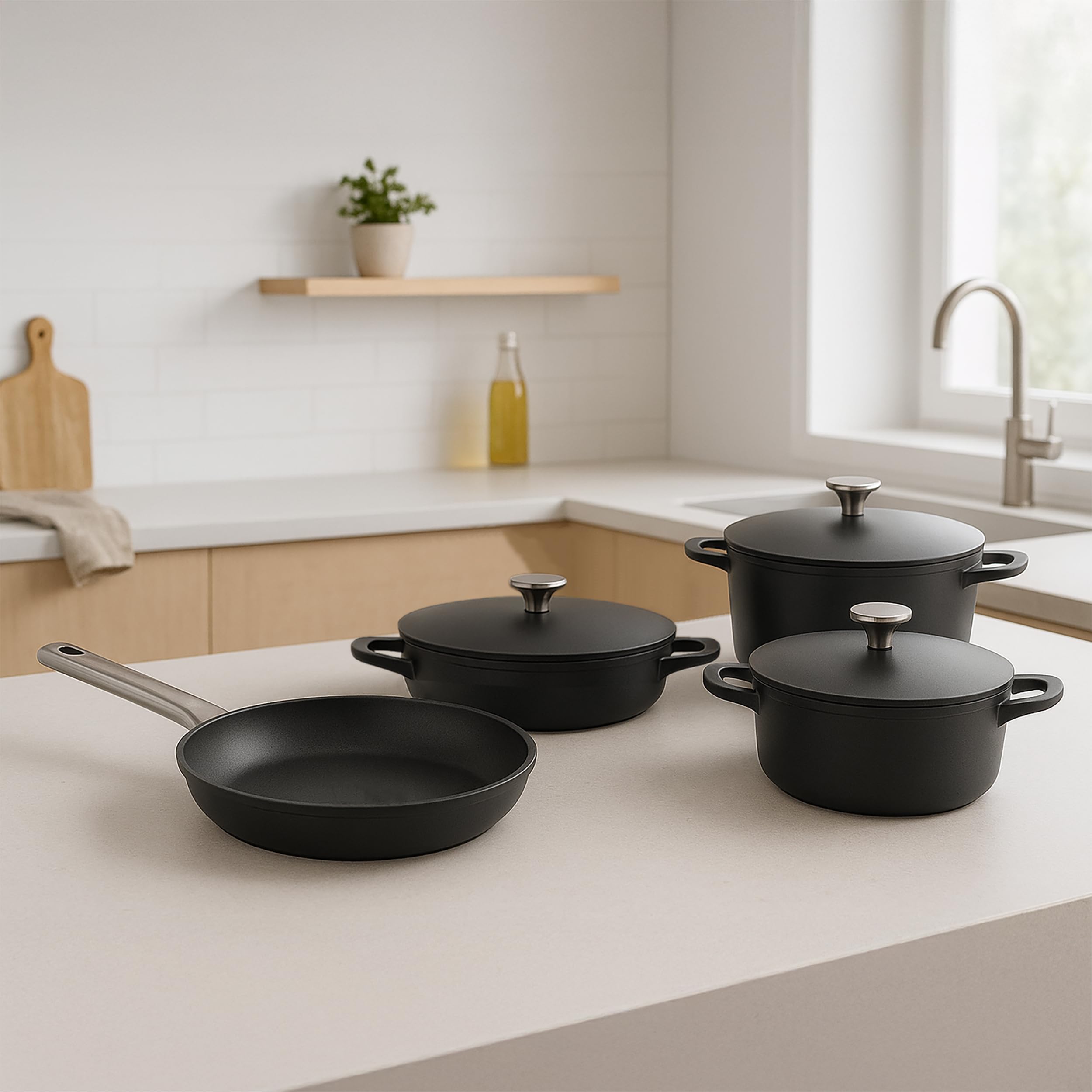 Fissler Ceratal Classic pannenset/2-delig, aluminium pan, keramisch