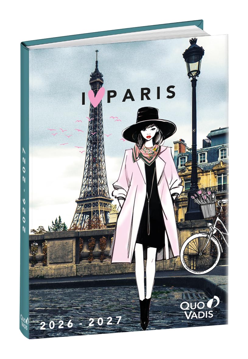QUO VADIS Cities EUROTEXTAGENDA Daily School Diary 12 x 17 cm Paris Year 2022-2023