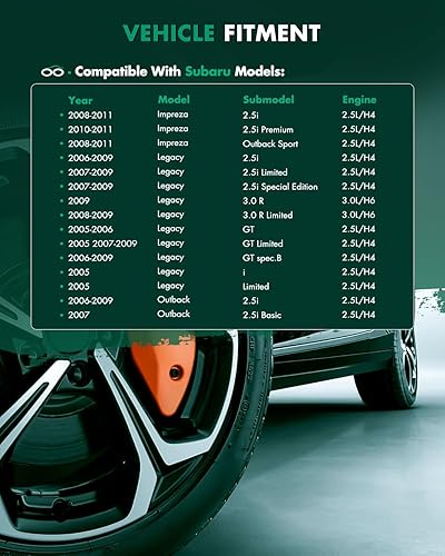 Miniatura 2 de SCITOO Conjunto de eje CV delante izquierda derecha ajuste 2008-2011 para Subaru Impreza 2.5L 2005-2009 para Subaru Legacy 2.5L 2008-2009 para