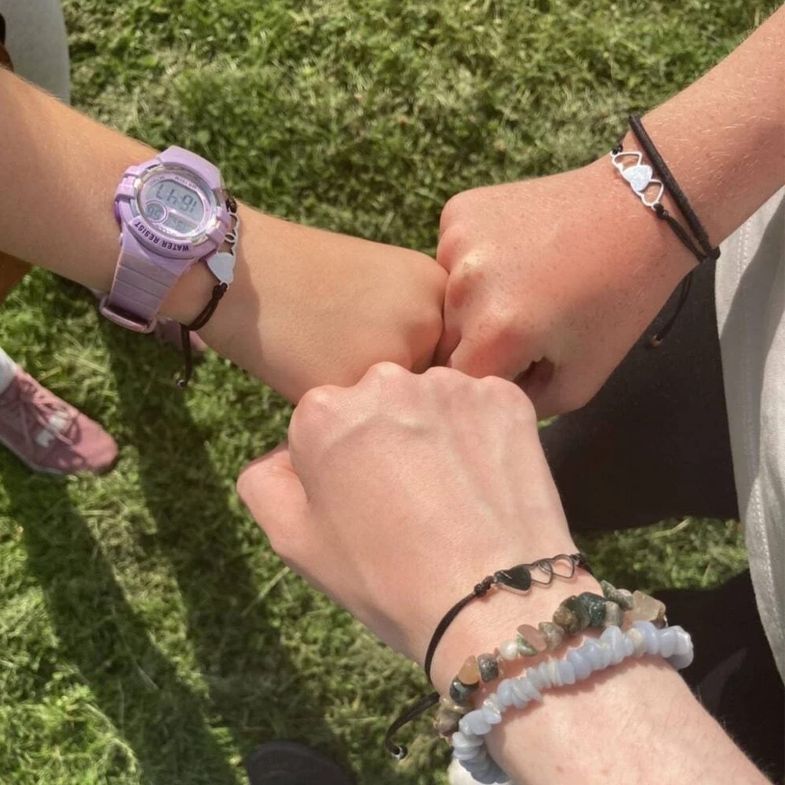 Your Always Charm Friendship Gifts for Women Best Friend Bracelets Matching Heart Bracelet for Sister Friendship Bracelet Stocking Stuffers Christmas Gifts 2024