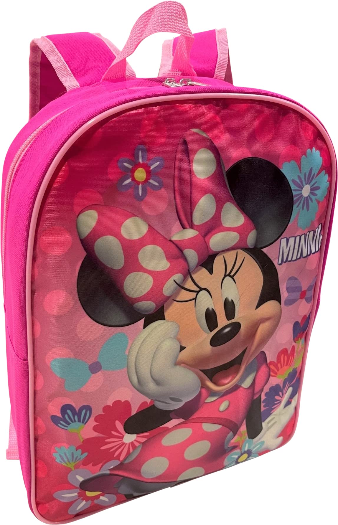 Ruz Minnie Mouse Kid's Licensed 15 Inch School Bag Backpack (Minnie Mouse 2)