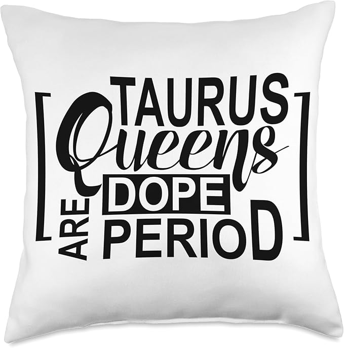 Taurus April May birthday zodiac sign Taurus's men and women Throw Pillow